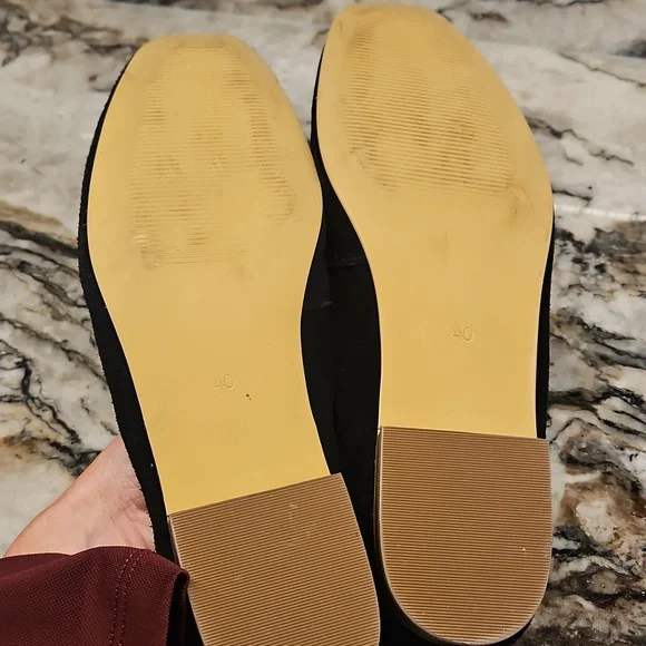 Shoe Design Suede Flats Size 40 (9) - Picture 6 of 6